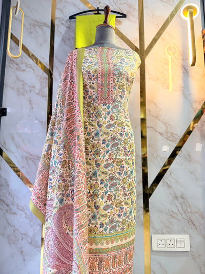 Premium Shimar Pashmina kani print Suit