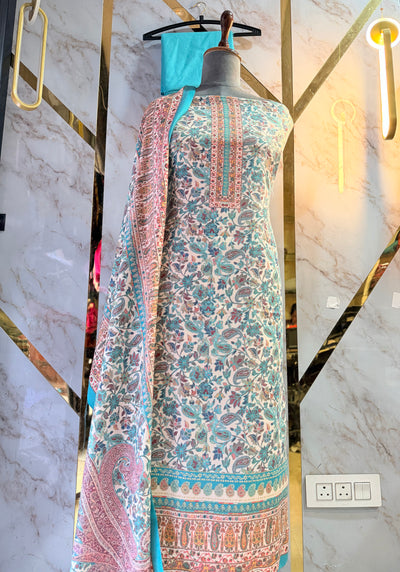 Premium Shimar Pashmina kani print Suit