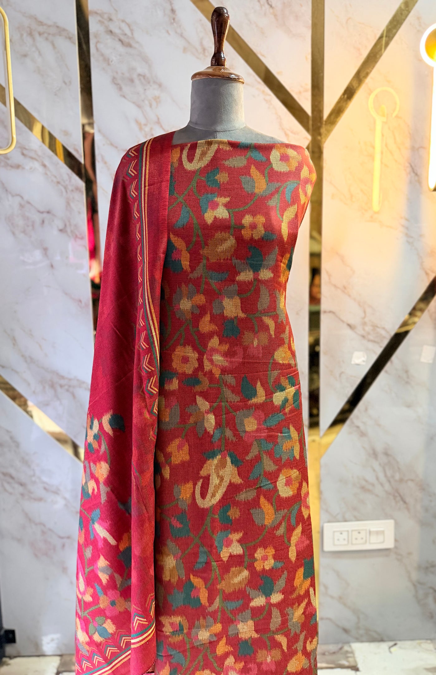 Premium Shimar Pashmina kani print Suit