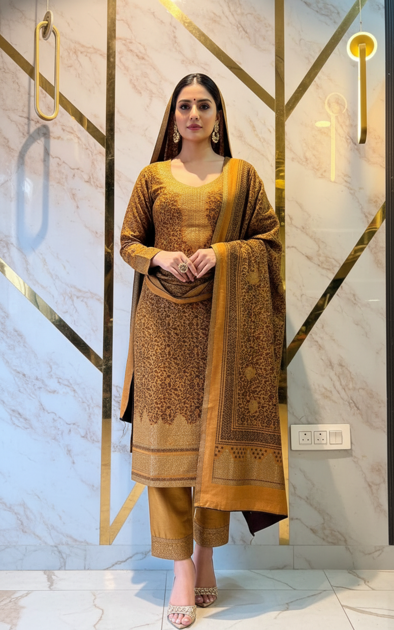 Premium Gold woollen party 🎉 suit