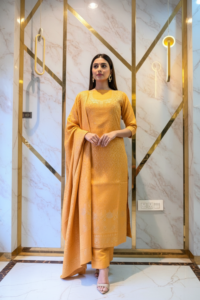 Premium Gold woollen party 🎉 suit