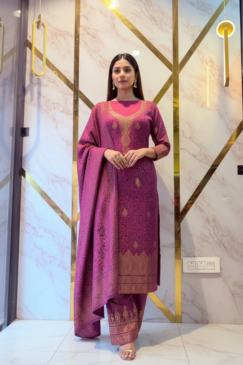 Premium Gold woollen party 🎉 suit