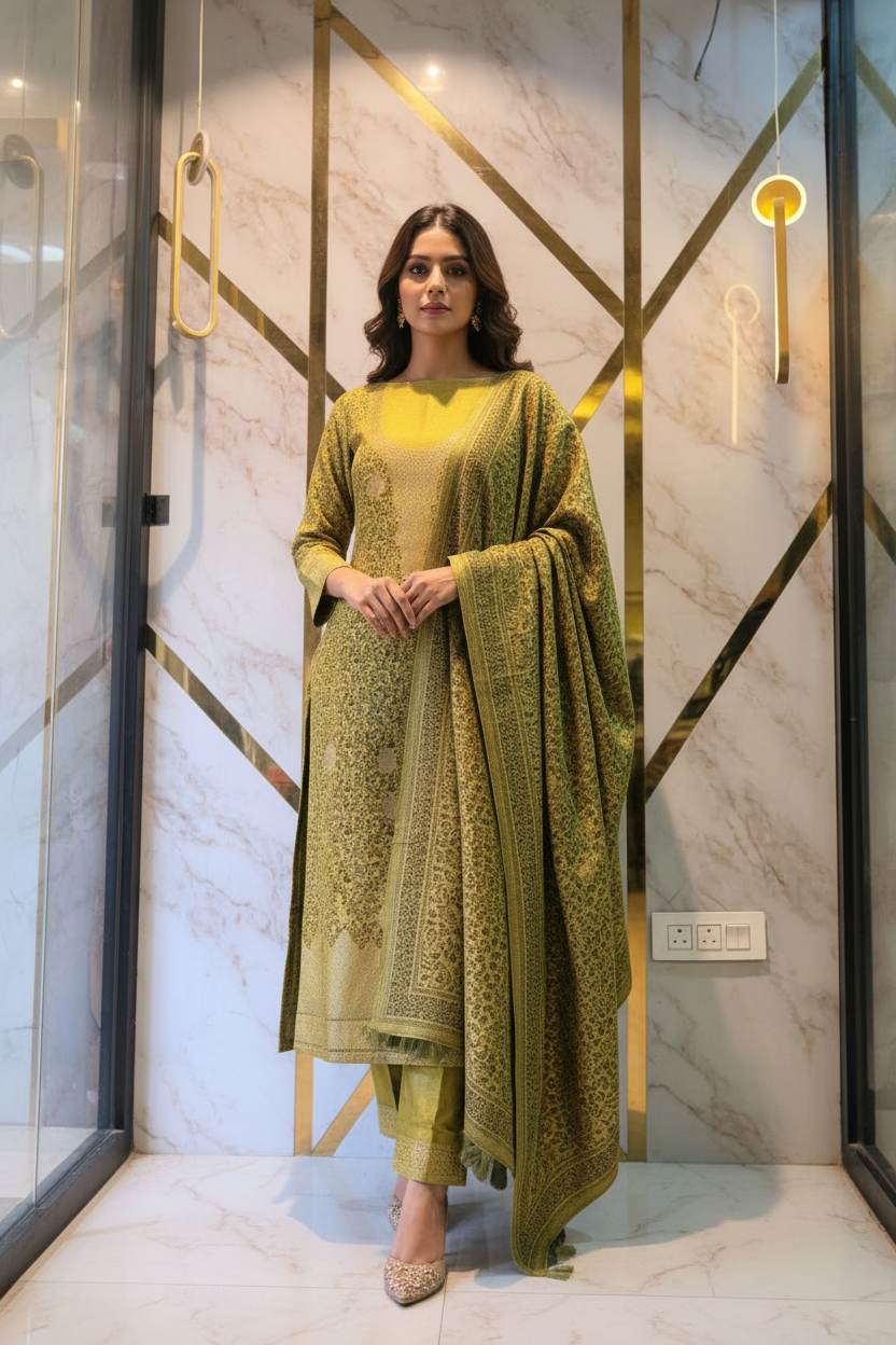 Premium Gold woollen party 🎉 suit