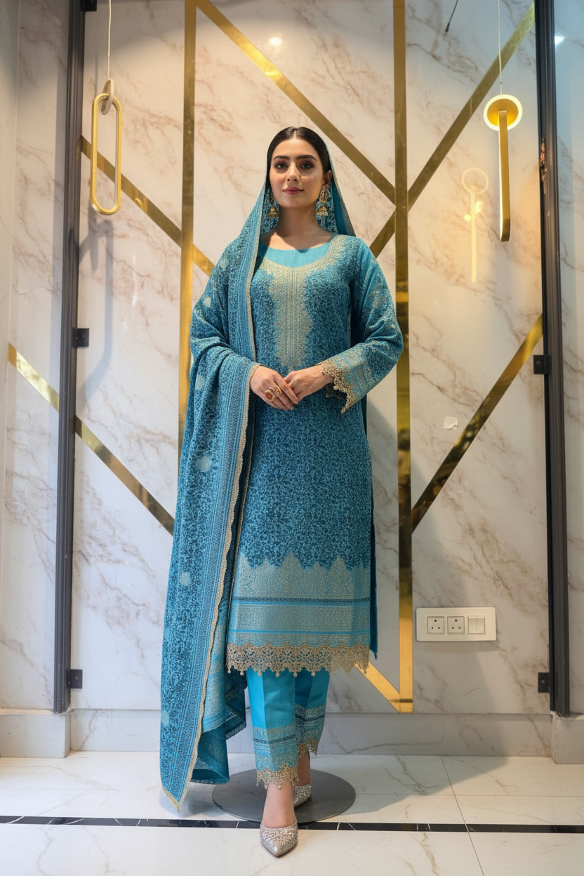 Premium Gold woollen party 🎉 suit