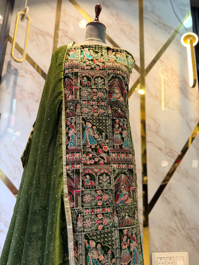 Premium Raja Rani velvet  🥶 suit velvet bottom