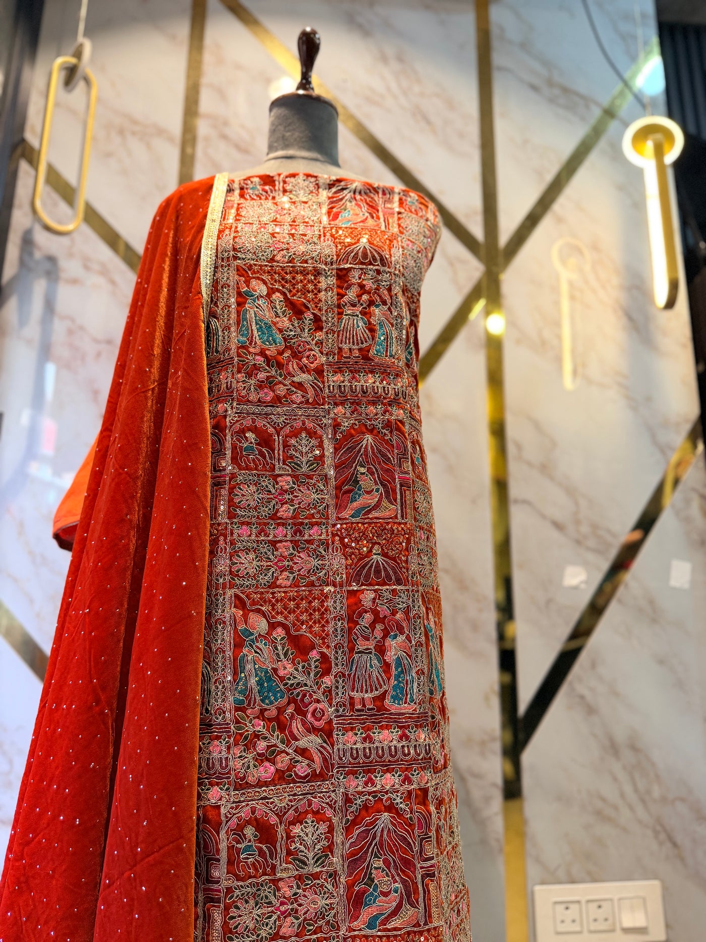 Premium Raja Rani velvet  🥶 suit velvet bottom