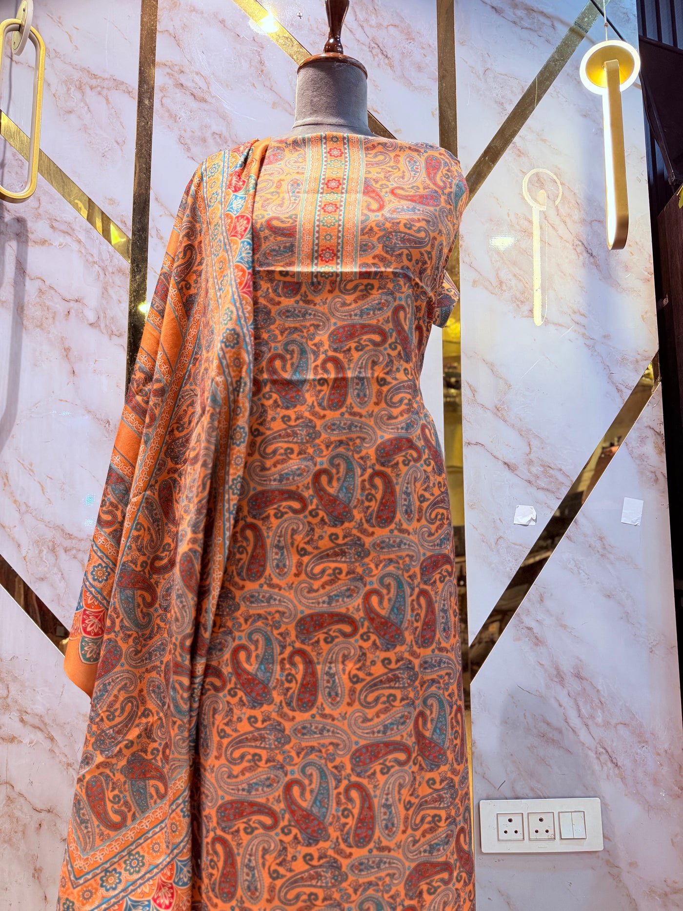 Premium kashmiri  Pashmina kani print Suit