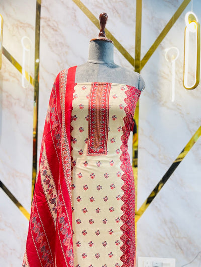 Premium kashmiri kani print cotton suit