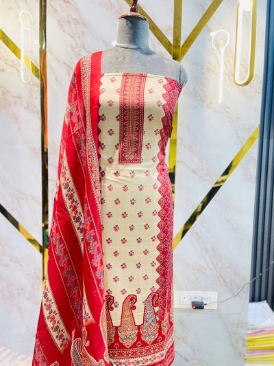 Premium kashmiri kani print cotton suit