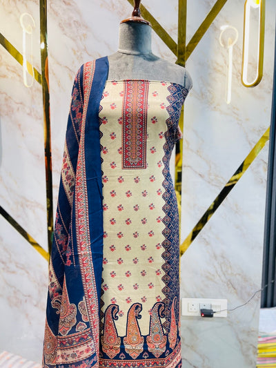 Premium kashmiri kani print cotton suit