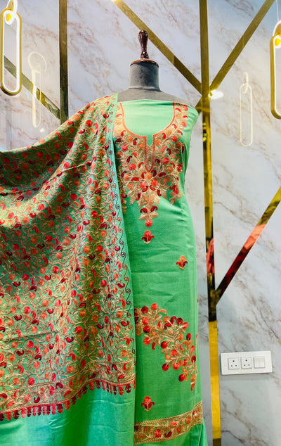 Kashmiri 🥶 winter pure suit (💯%handmade )