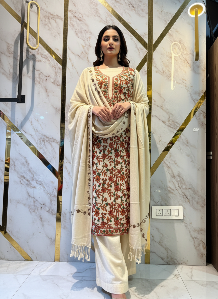 Kashmiri 🥶 winter pure suit (💯%handmade) 2025