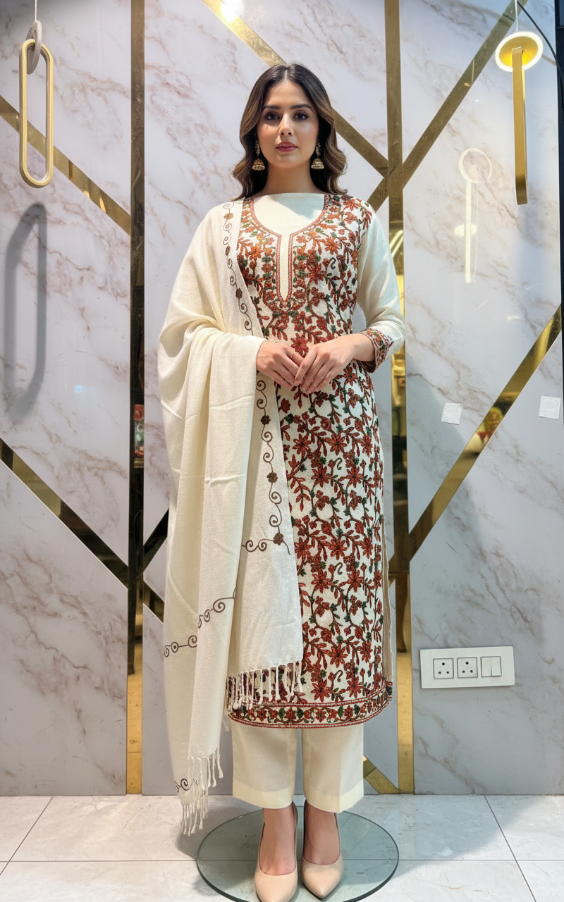 Kashmiri 🥶 winter pure suit (💯%handmade) 2025