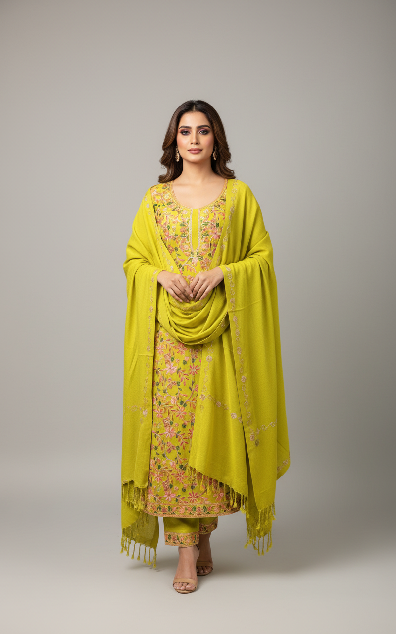 Kashmiri 🥶 winter pure suit (💯%handmade) 2025