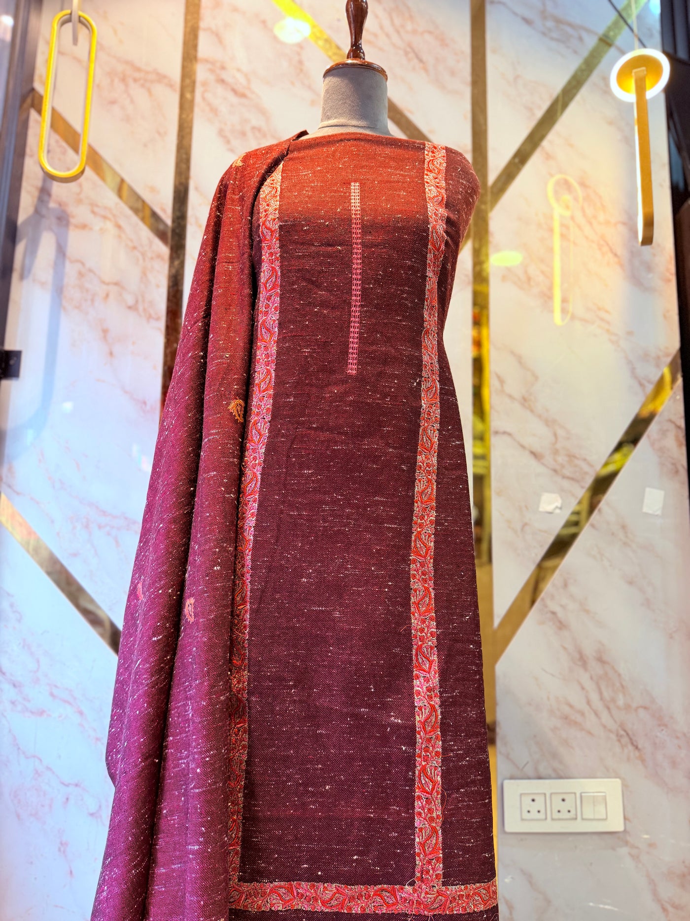 Kashmiri 🥶 winter pure yak Wool suit (💯%handmade) 2025