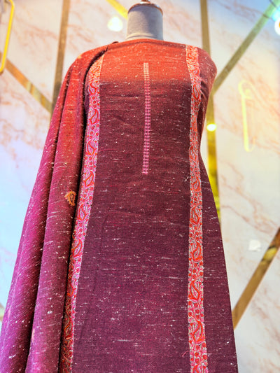 Kashmiri 🥶 winter pure yak Wool suit (💯%handmade) 2025