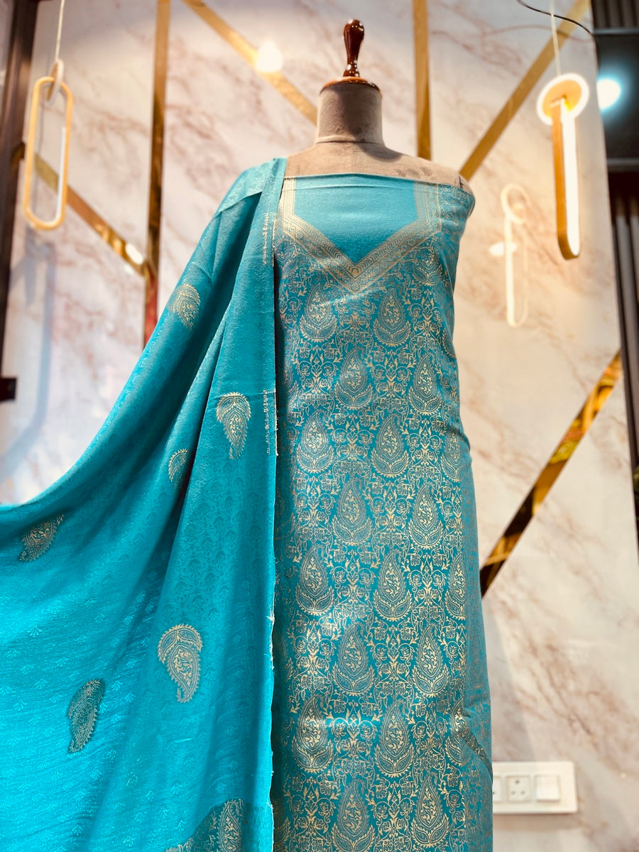 Premium kani Wollen Party Suits (100% Handmade)