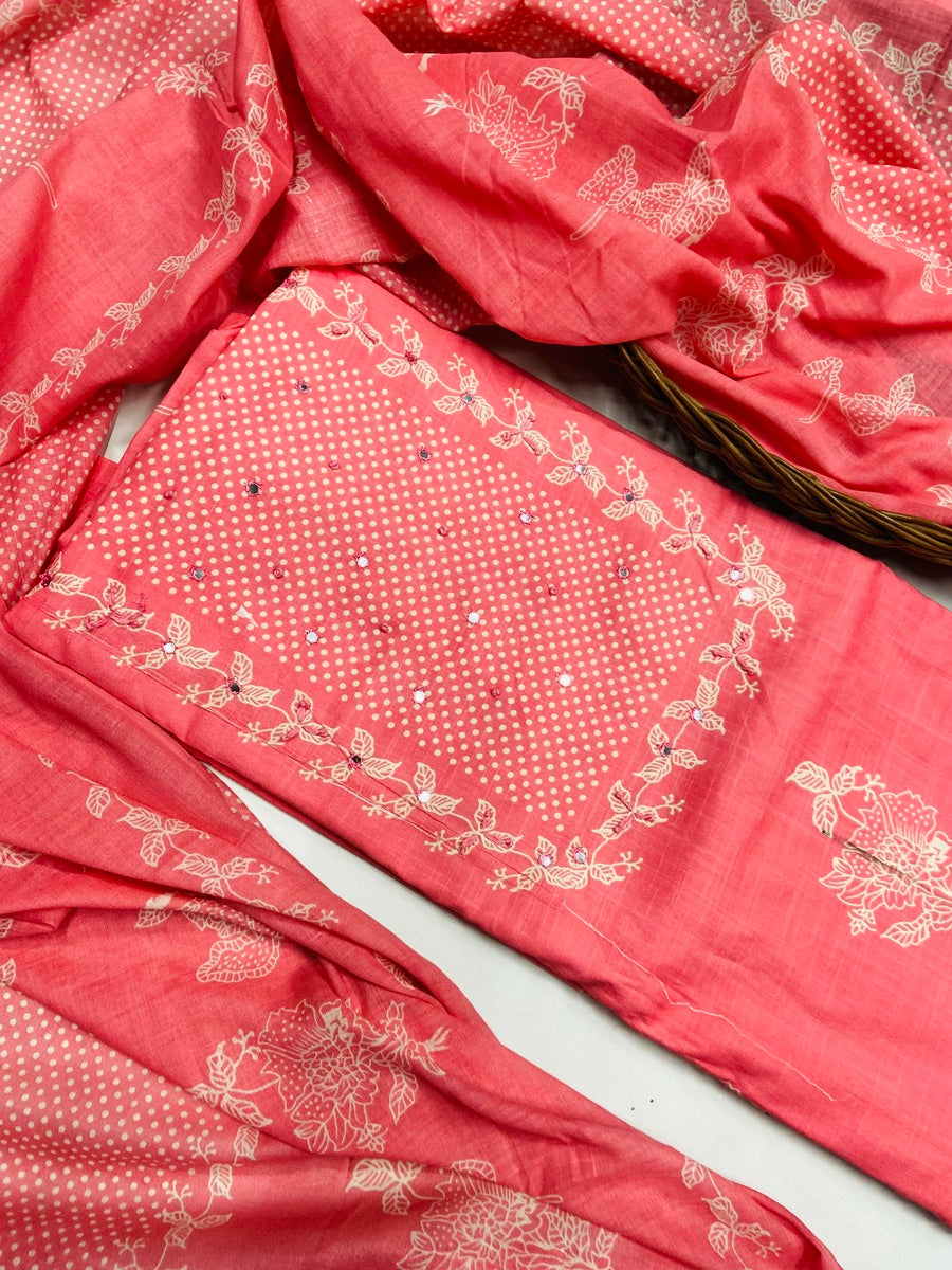 premium karigiri cotton suit