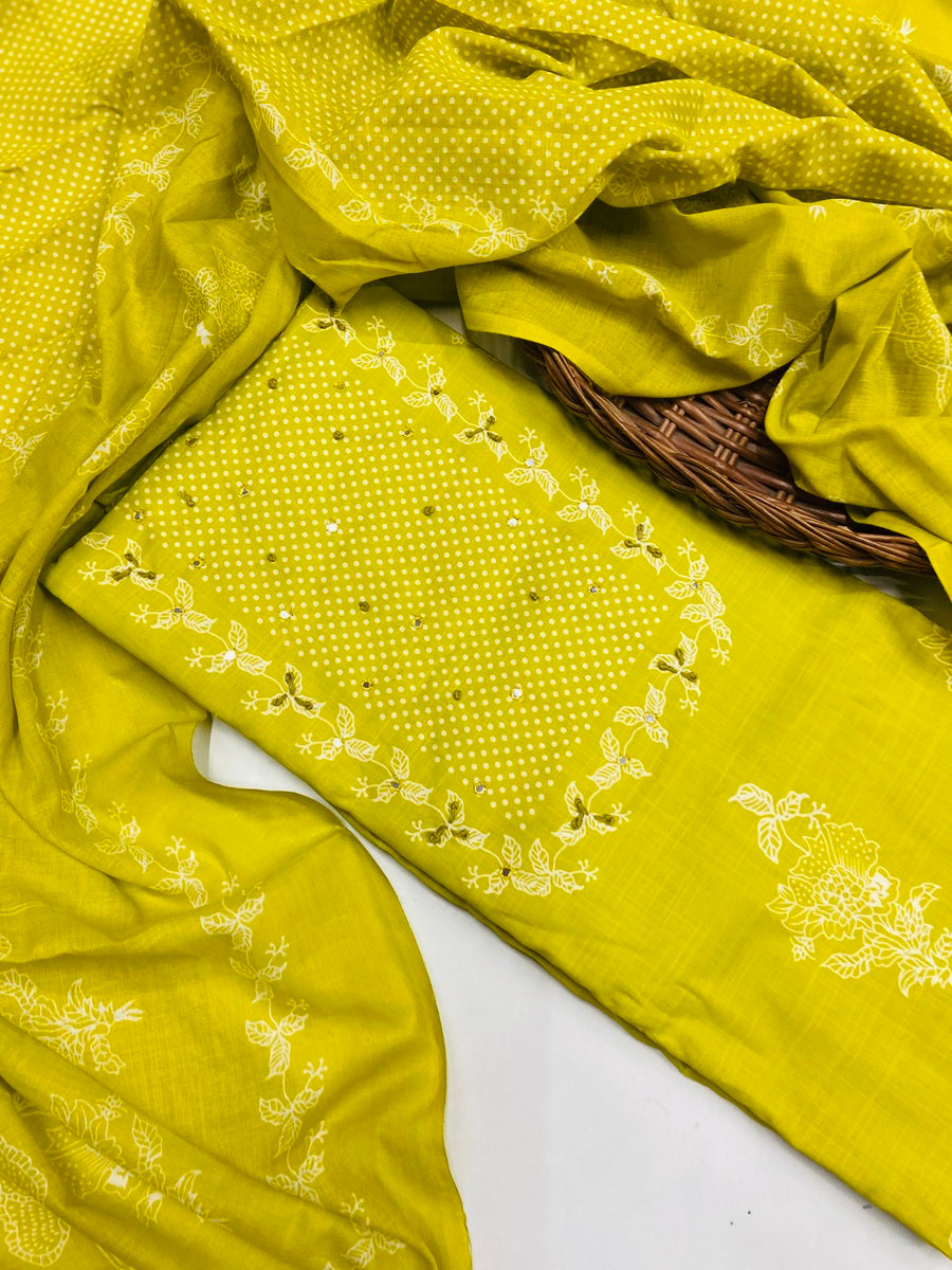 premium karigiri cotton suit