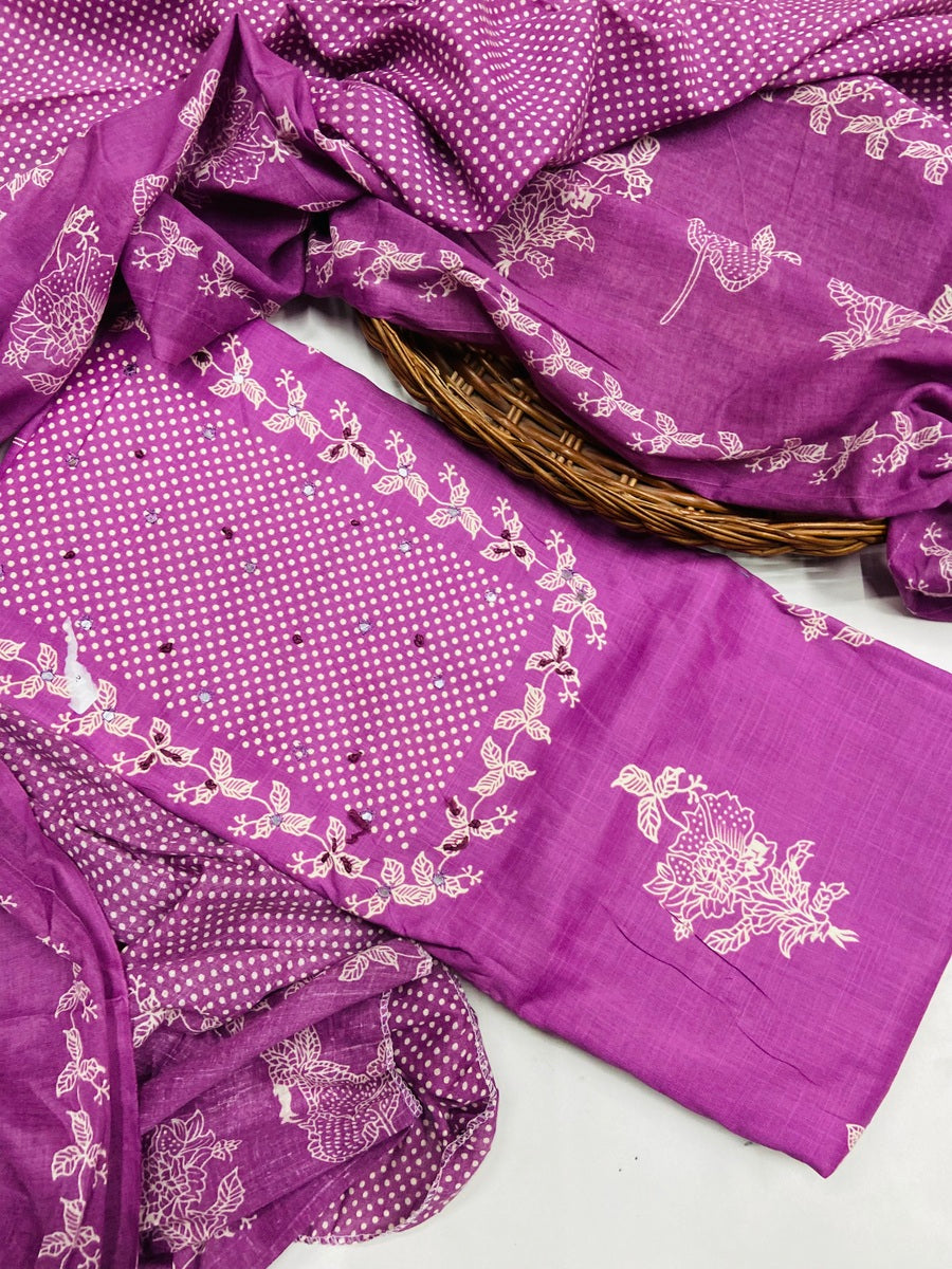 premium karigiri cotton suit