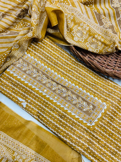 premium karigiri cotton suit