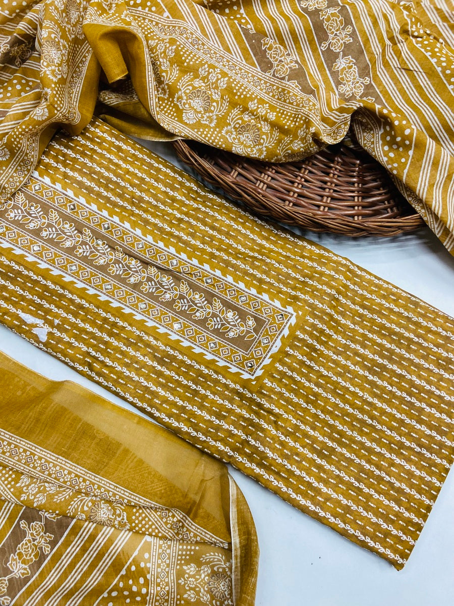 premium karigiri cotton suit