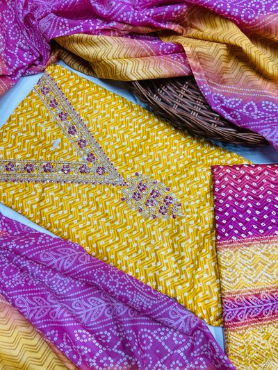 premium karigiri cotton suit