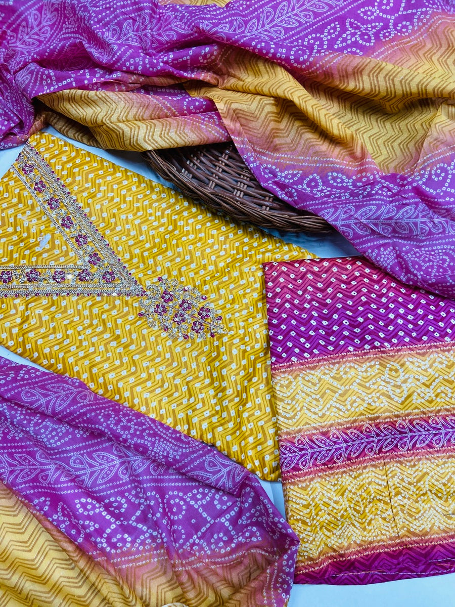 premium karigiri cotton suit