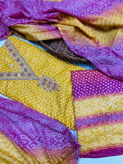 premium karigiri cotton suit