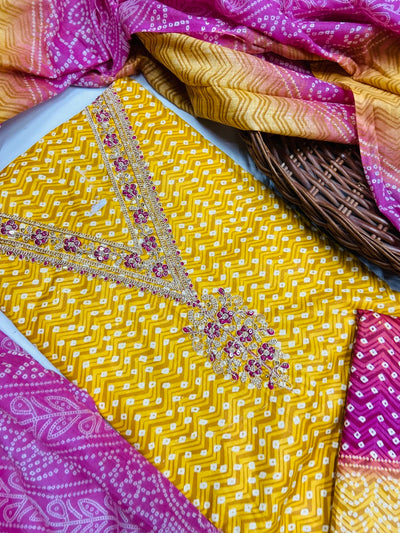 premium karigiri cotton suit