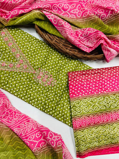 premium karigiri cotton suit