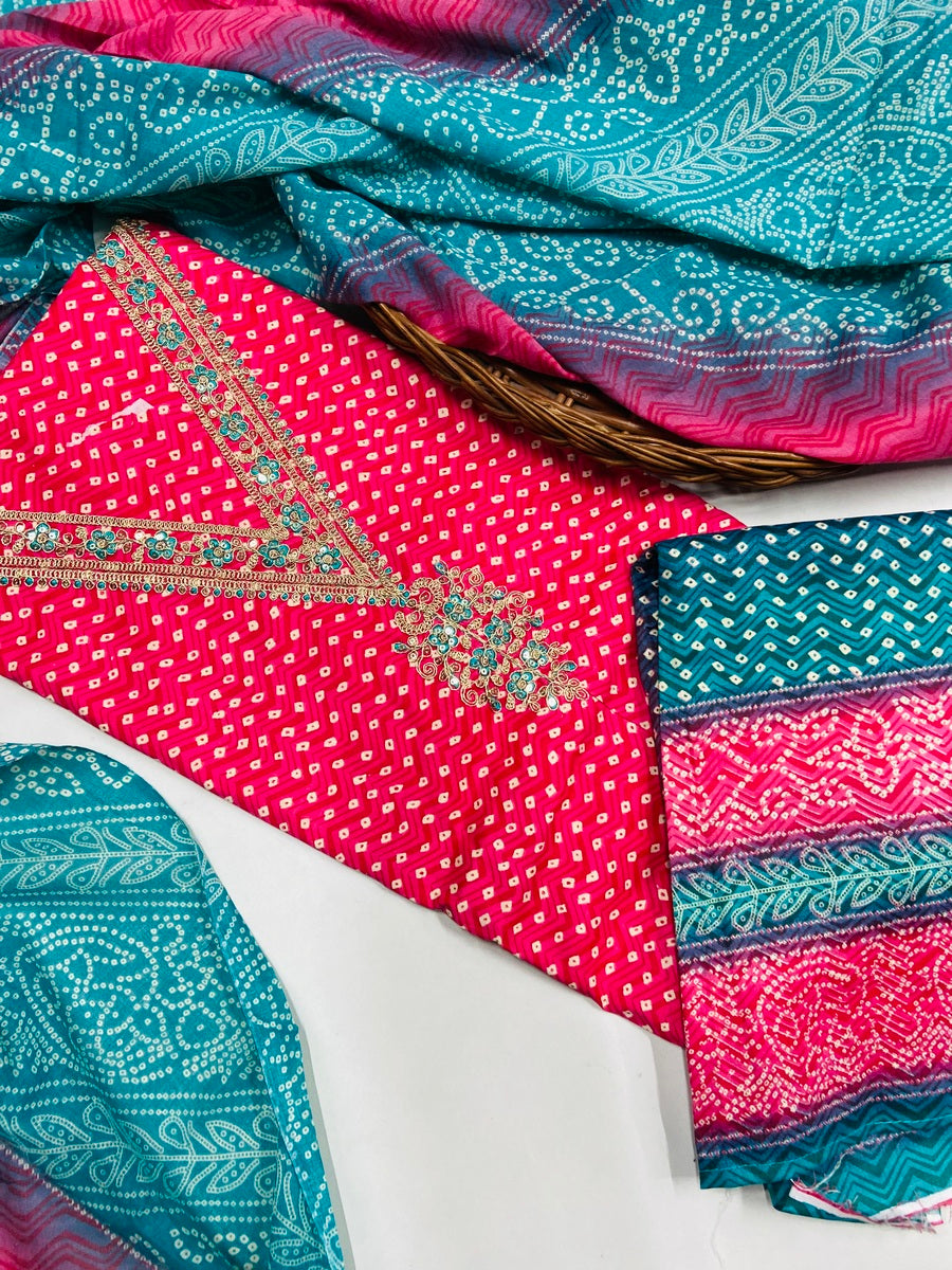 premium karigiri cotton suit