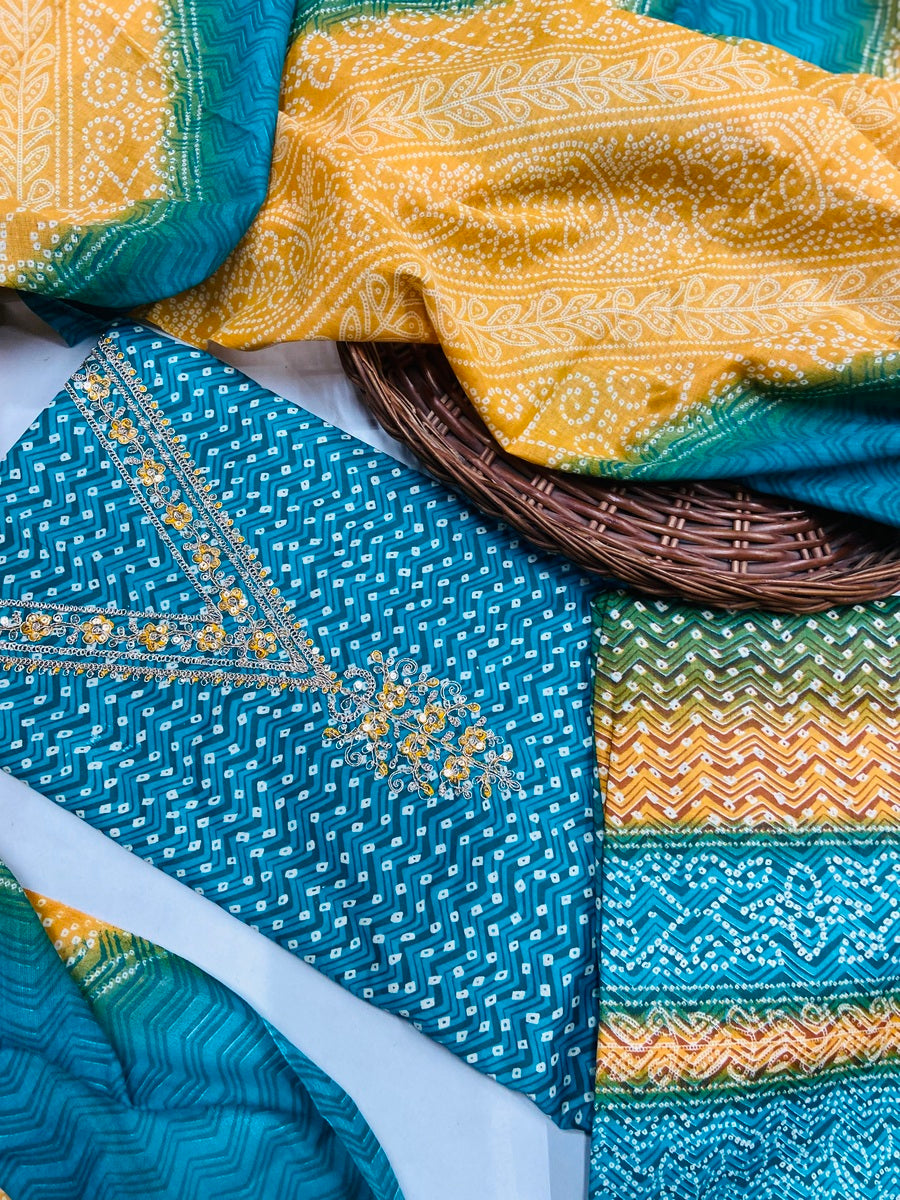 premium karigiri cotton suit