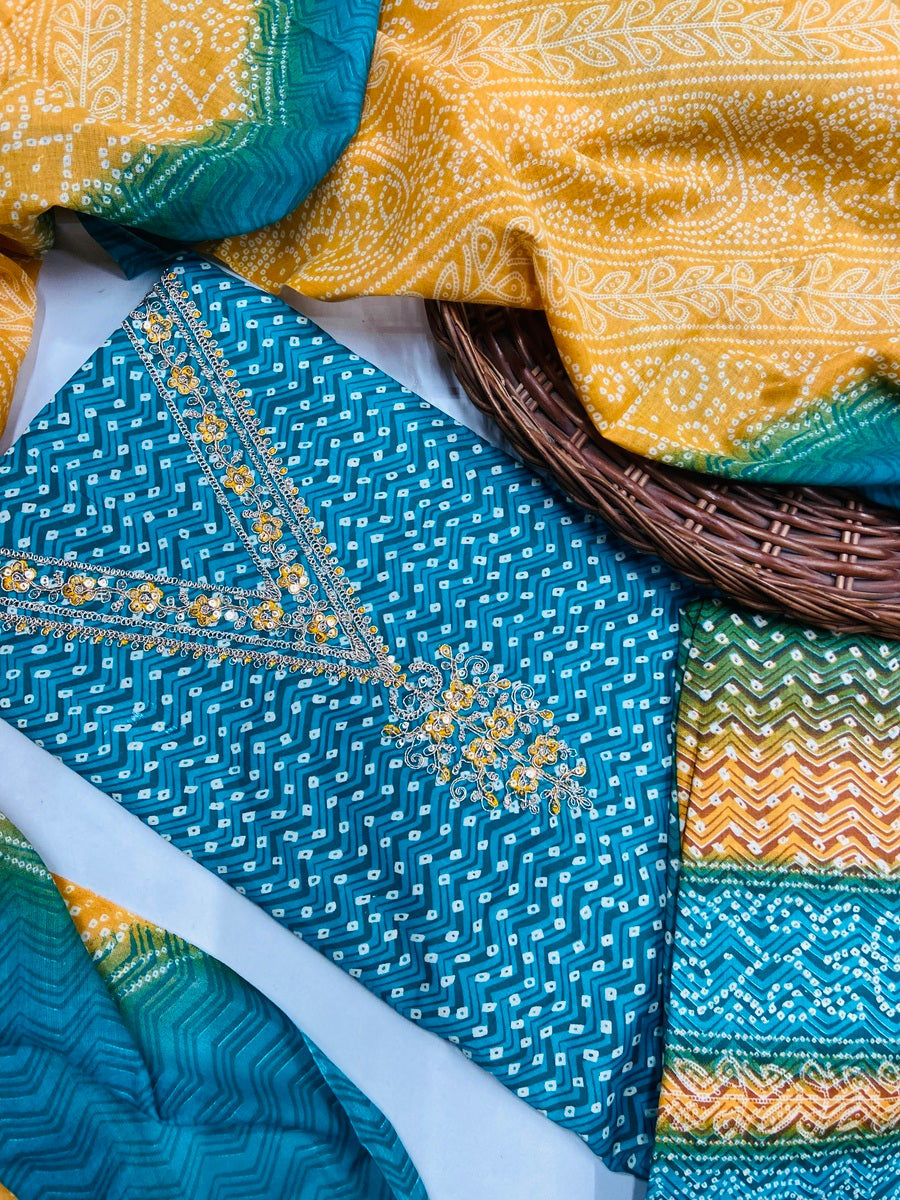 premium karigiri cotton suit