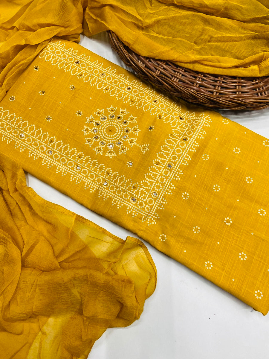 premium karigiri cotton suit