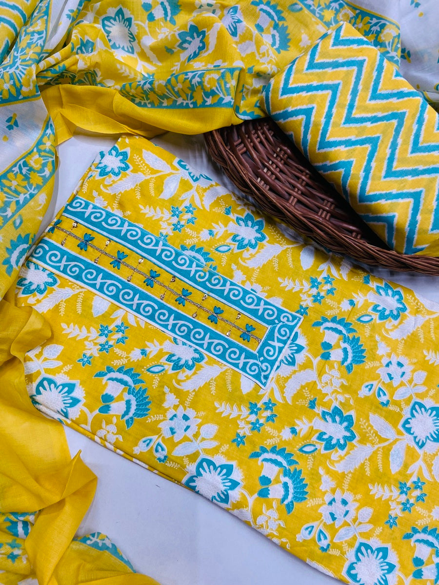 premium karigiri cotton suit