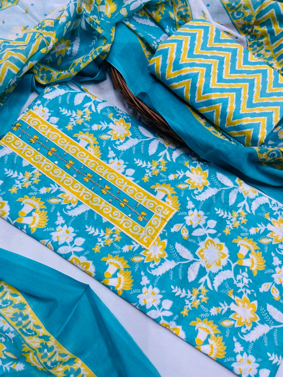 premium karigiri cotton suit