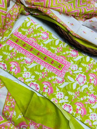 premium karigiri cotton suit