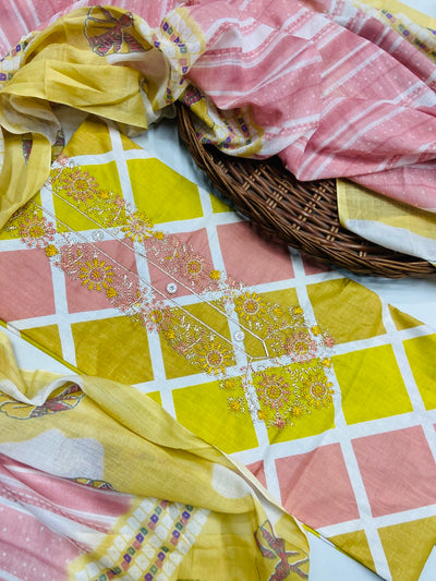 premium karigiri cotton suit
