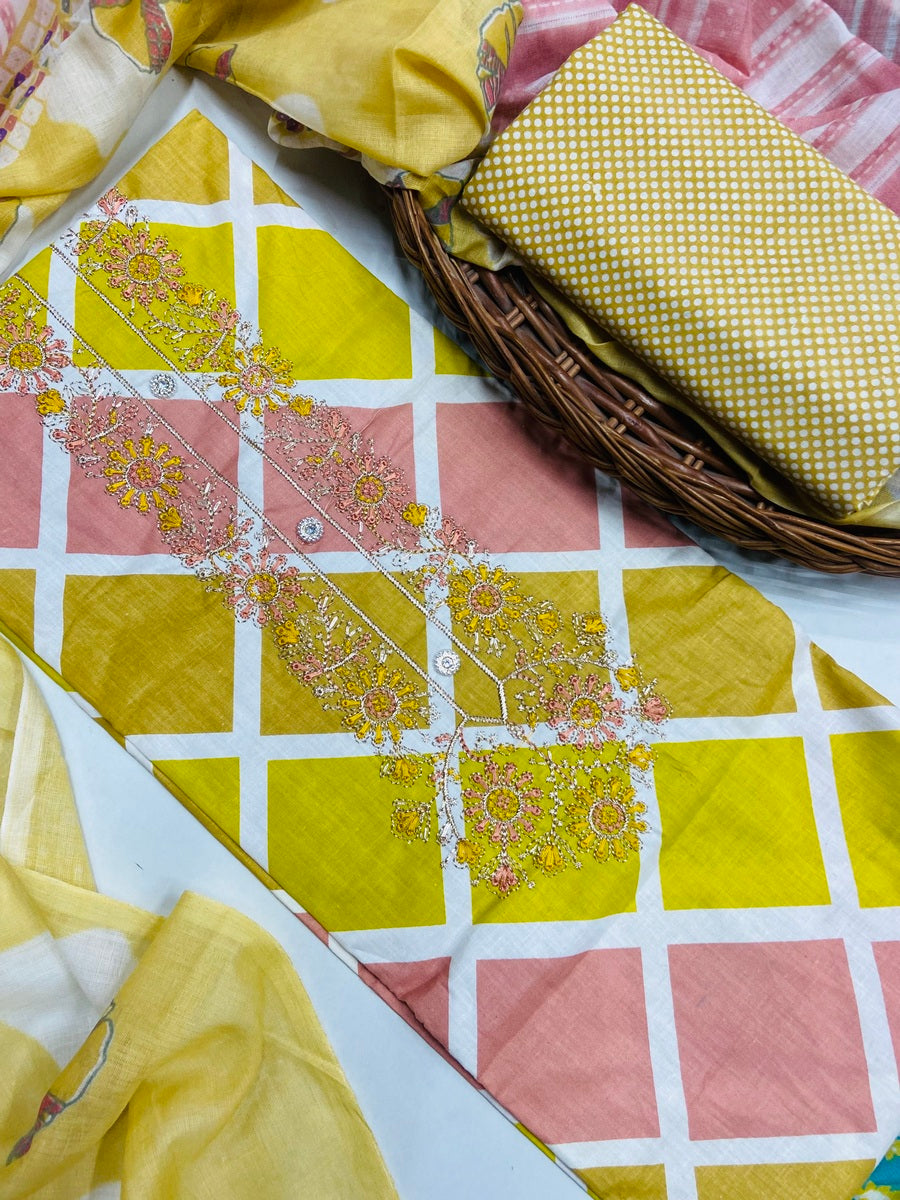 premium karigiri cotton suit