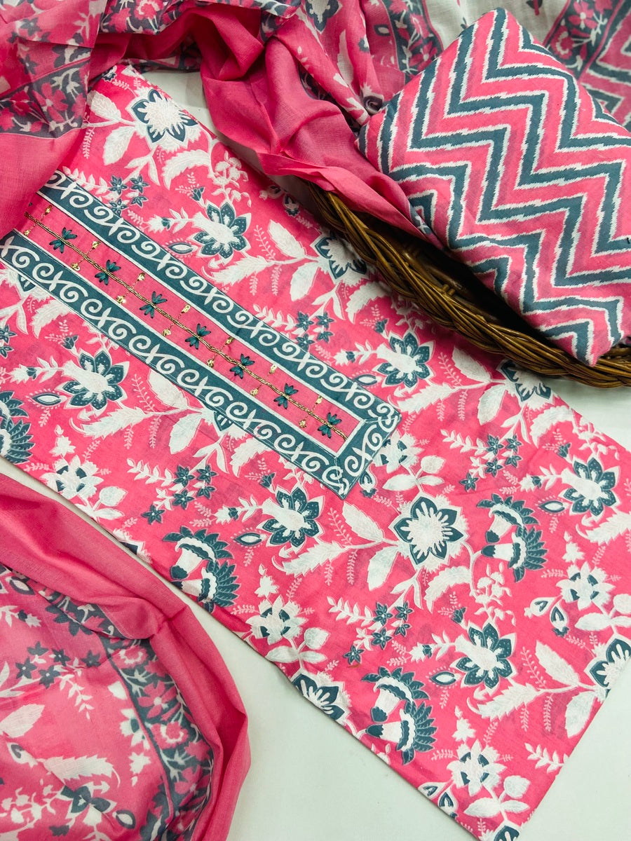 premium karigiri cotton suit