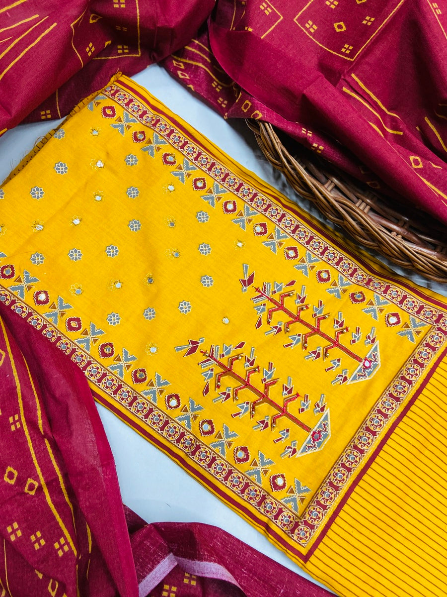 premium karigiri cotton suit