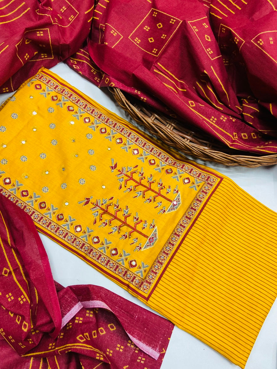premium karigiri cotton suit