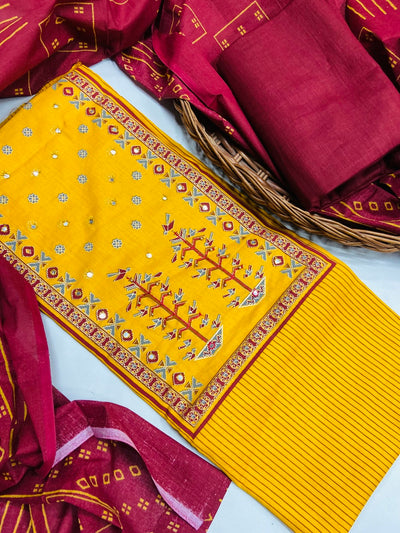 premium karigiri cotton suit