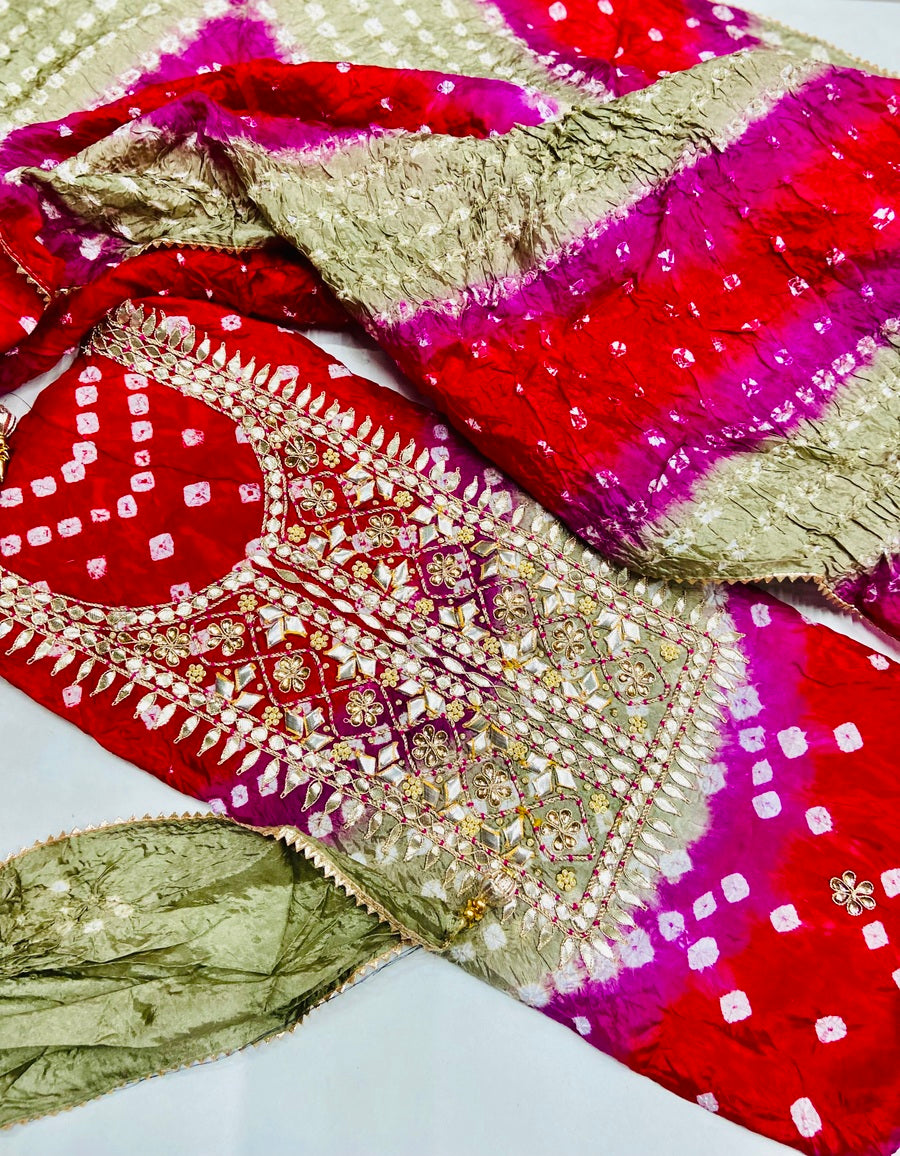 Premium jaipuri gotta patti Party Wear Suit❤️