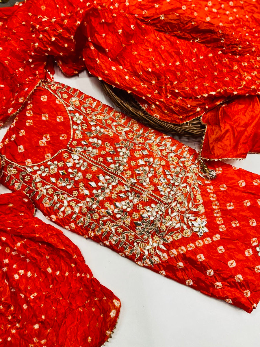 Premium jaipuri gotta patti Party Wear Suit❤️