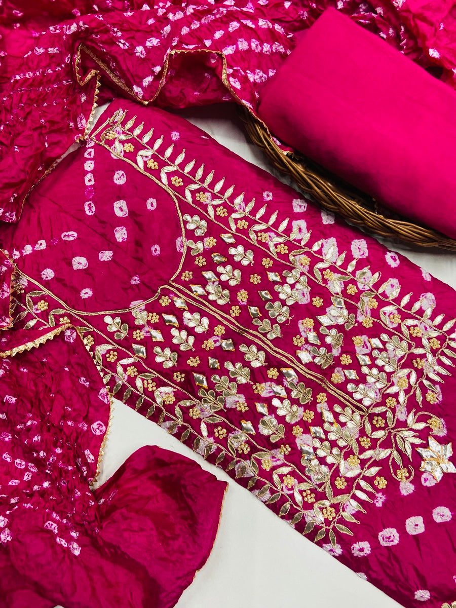 Premium jaipuri gotta patti Party Wear Suit❤️