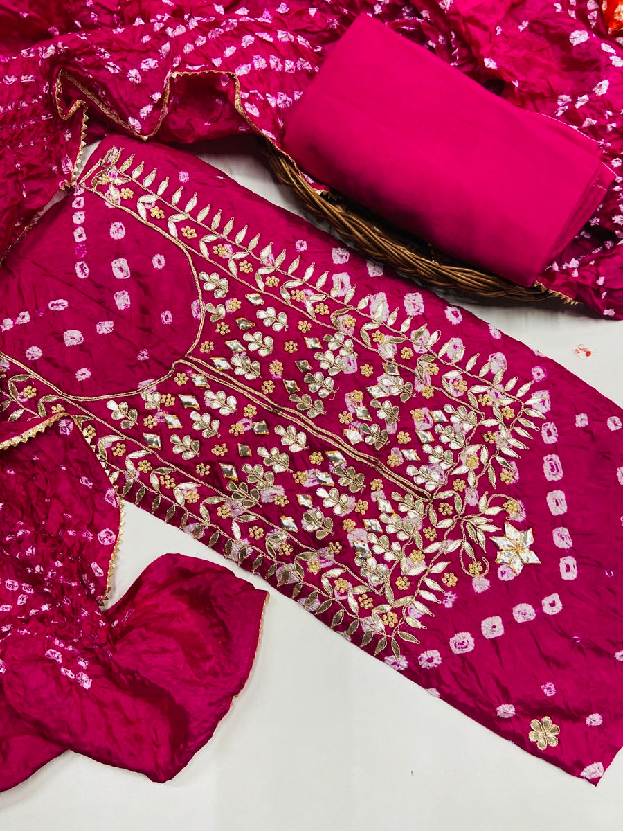 Premium jaipuri gotta patti Party Wear Suit❤️