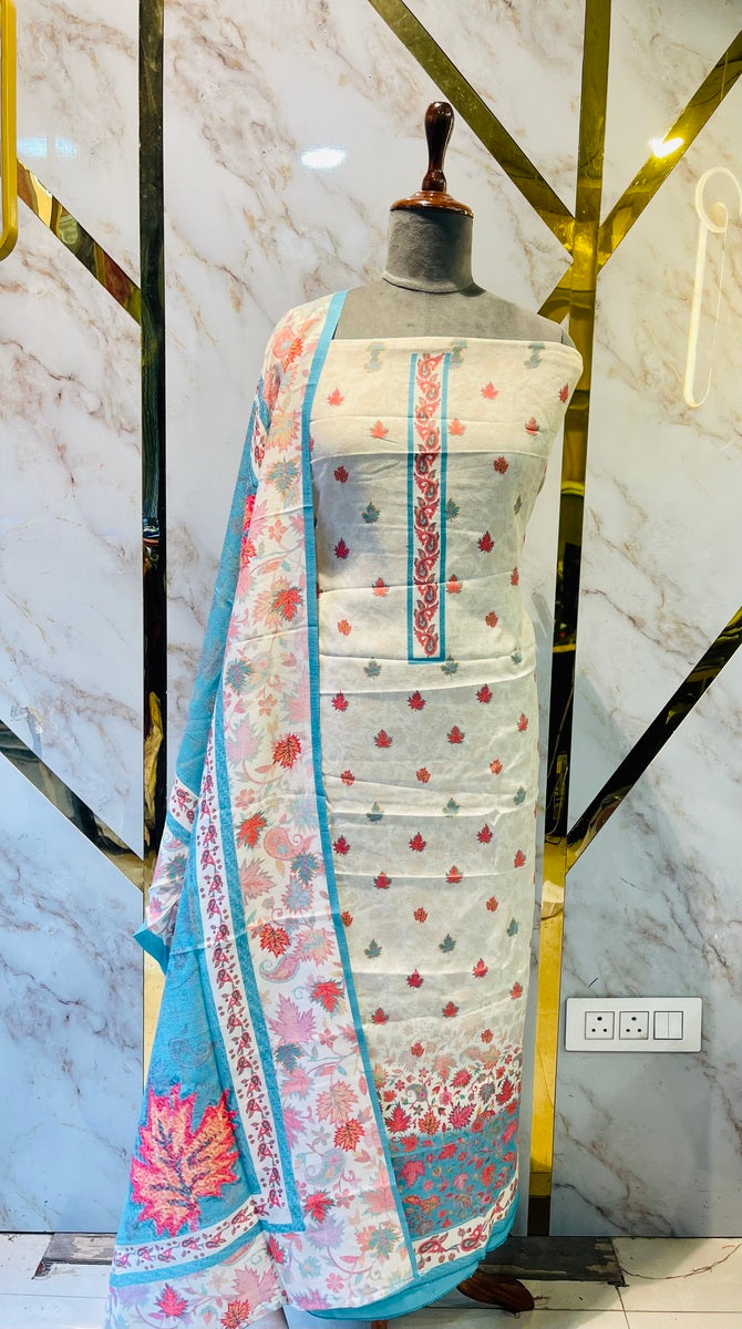 Premium kashmiri  Pashmina kani print Suit