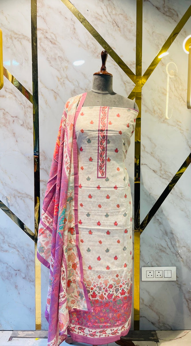 Premium kashmiri  Pashmina kani print Suit